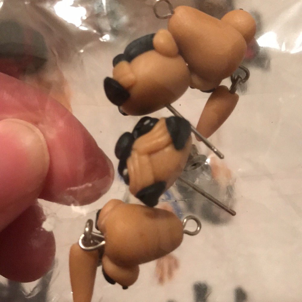 Pug earrings